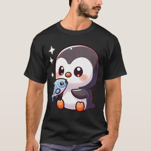 Pinguin isst Fisch T-Shirt