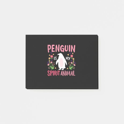 Pinguin ist mein Geiststier Post-it Klebezettel (Vorderseite)
