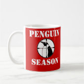 Pinguin-Jahreszeit Kaffeetasse (Links)
