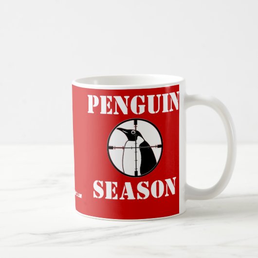 Pinguin-Jahreszeit Kaffeetasse (Rechts)