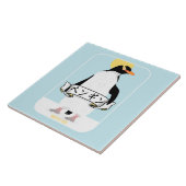 Pinguin Japanisch Schrift, die Pinguin liest Fliese (Seite)