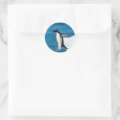 Pinguin Jumping Sticker (Tasche)