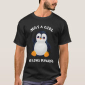 Pinguin Just A Who Lieben Pinguine T-Shirt (Vorderseite)
