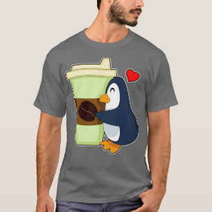 Pinguin-Kaffee T-Shirt