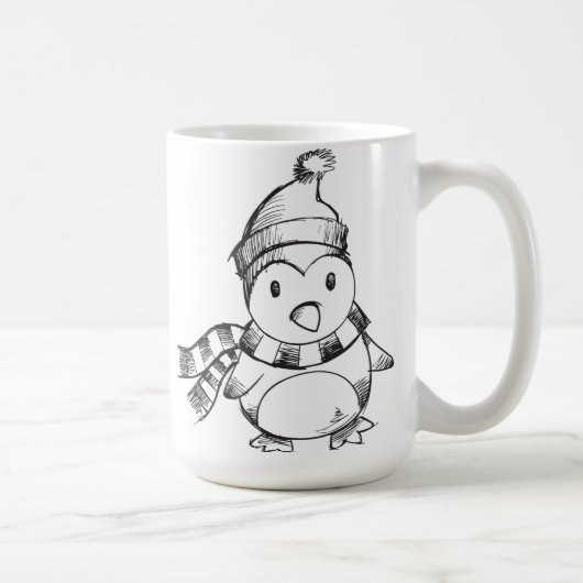 Pinguin Kaffeetasse (Rechts)
