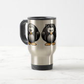 Pinguin-Kaffeetasse Reisebecher (Vorderseite Links)
