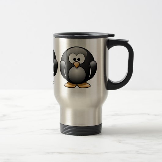 Pinguin-Kaffeetasse Reisebecher (Rechts)
