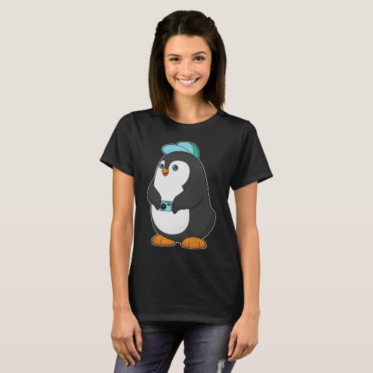 Pinguin-Kamera T-Shirt (Vorne ganz)