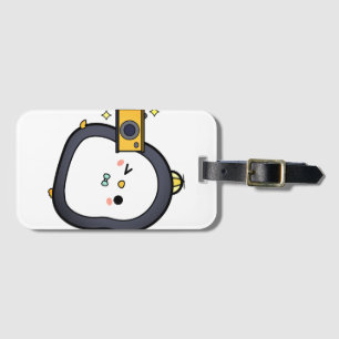 Pinguin, Kamera, Zeichen Gepäckanhänger