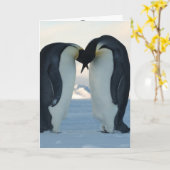 Pinguin Karte (Gelbe Blume)