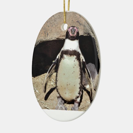 Pinguin Keramik Ornament (Links)