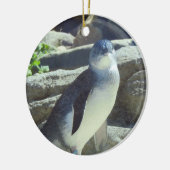 Pinguin Keramik Ornament (Links)
