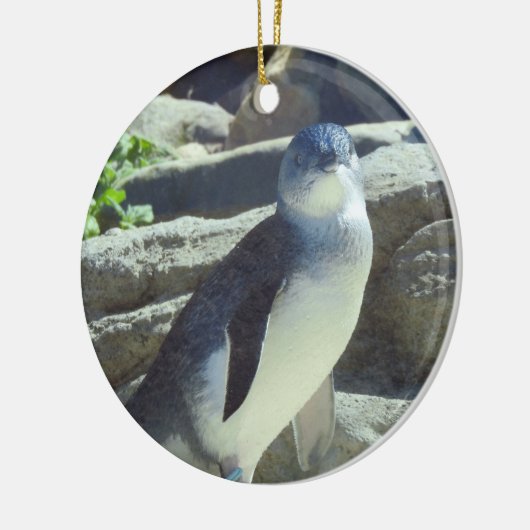 Pinguin Keramik Ornament (Links)