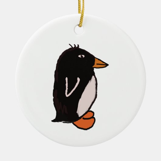 Pinguin Keramik Ornament (Vorne)