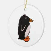 Pinguin Keramik Ornament (Links)