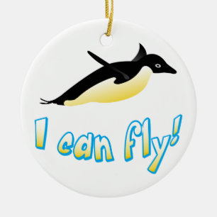 Pinguin Keramik Ornament