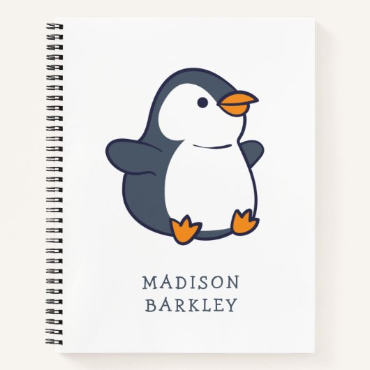 Pinguin Kid Notizblock (Vorderseite)