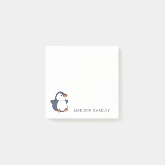Pinguin-Kinder-Adorable Post-it Klebezettel (Vorderseite)