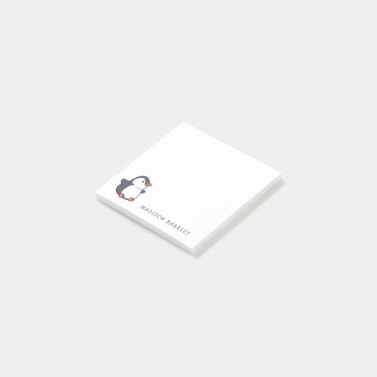 Pinguin-Kinder-Adorable Post-it Klebezettel (angewinkelt)