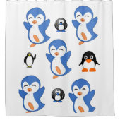 Pinguin-Kinder-Duschvorhang Duschvorhang (Vorderseite)