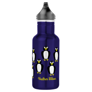 Pinguin Kinder Wasserflasche mit Name