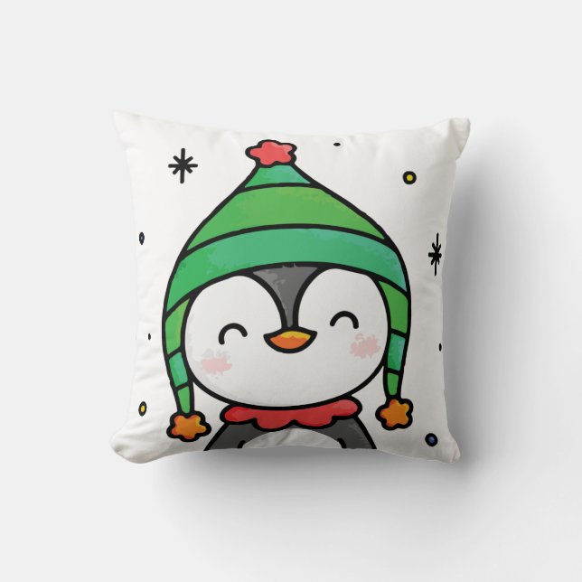 Pinguin Kissen (Vorderseite)