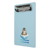 Pinguin-Klimaänderungsschutz-Design Mini Klemmbrett (Gewinkelt2)