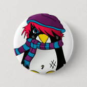 Pinguin-Knopf Button (Vorderseite)