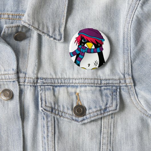 Pinguin-Knopf Button (Beispiel)