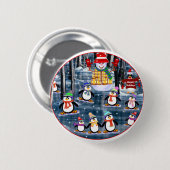 Pinguin-Knöpfe Button (Vorne & Hinten)