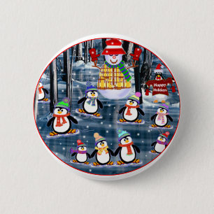 Pinguin-Knöpfe Button