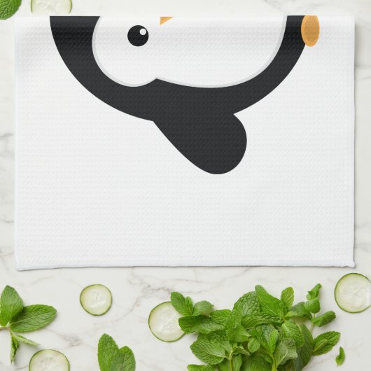 Pinguin Küchentuch (Gefaltet)
