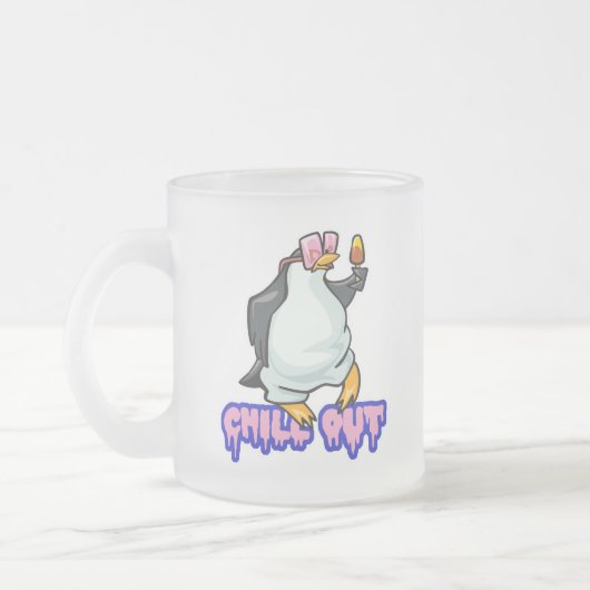 Pinguin kühlen mattglastasse (Links)