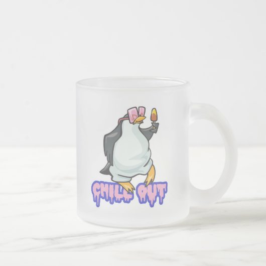 Pinguin kühlen mattglastasse (Rechts)