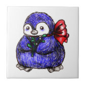 Pinguin-Küken Fliese (Vorderseite)