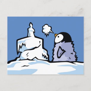 Pinguin-Küken-Geburtstagskarte Postkarte