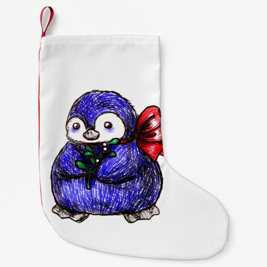 Pinguin-Küken Kleiner Weihnachtsstrumpf (Vorderseite)