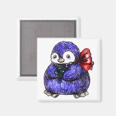 Pinguin-Küken Magnet (Vorderseite/Rückseite)