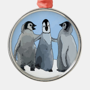 Pinguin-Kumpel Ornament Aus Metall