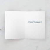 Pinguin-Kumpel-Weihnachtsgruß-Karte Feiertagskarte (Innenseite)