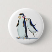 Pinguin-Kuss Button (Vorderseite)