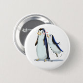 Pinguin-Kuss Button (Vorne & Hinten)