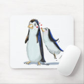 Pinguin-Kuss Mousepad (Mit Mouse)