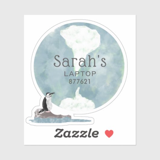 Pinguin Laptop Aufkleber (Blatt)