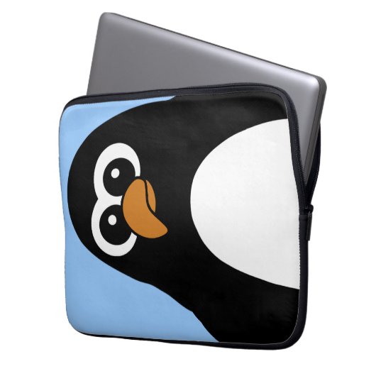 Pinguin Laptopschutzhülle (Vorderseite Links)