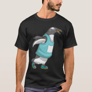 Pinguin-Läuferin Laufende Sportlerin Mädchen T-Shirt