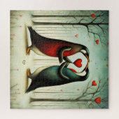 Pinguin Liebe 2 Puzzle (Horizontal)