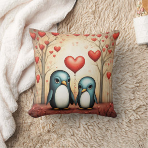 Pinguin Liebe 3 Kissen