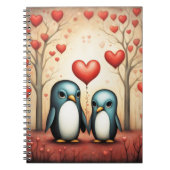Pinguin Liebe 3 Notizblock (Vorderseite)