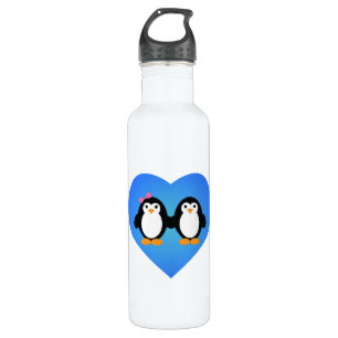 Pinguin-Liebe Edelstahlflasche